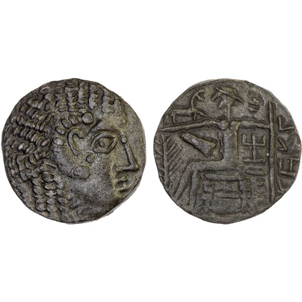 EASTERN ARABIA: Mleiha Series, BI tetradrachm (15.88g), ca. 1st c. BC to 2nd c. AD, Choice VF