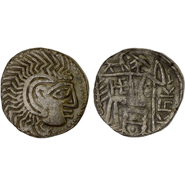 EASTERN ARABIA: Mleiha Series, BI tetradrachm (15.48g), ca. 1st c. BC to 2nd c. AD, VF