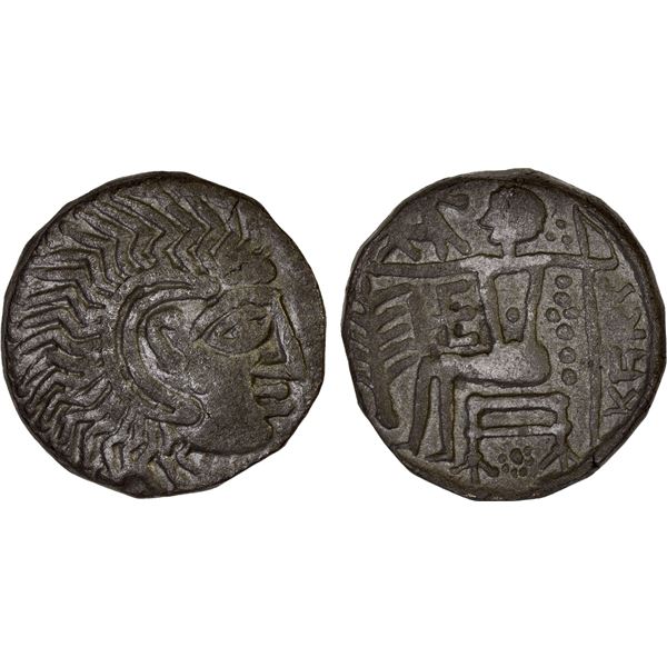 EASTERN ARABIA: Mleiha Series, BI tetradrachm (15.66g), ca. 1st c. BC to 2nd c. AD, VF