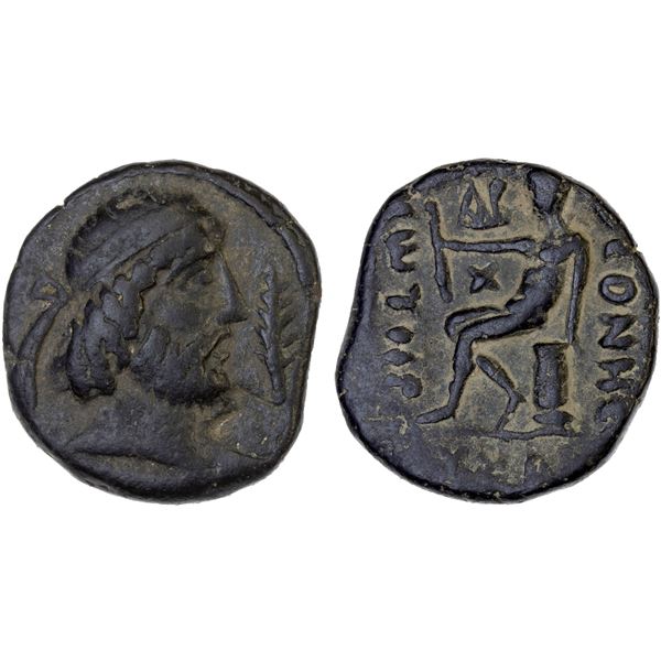 PERSIA: CHARACENE: Theonesios III, 109-112 AD, AE tetradrachm (14.94g), Charax-Spasinu, SE 4xx, VF