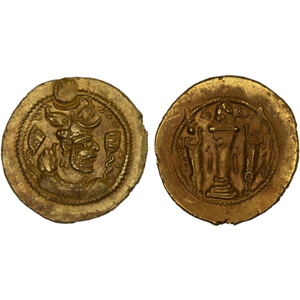 PERSIA: SASANIAN KINGDOM: Peroz, 457-484, AV dinar, (4.16g), AS (treasury mint), beautiful XF-AU