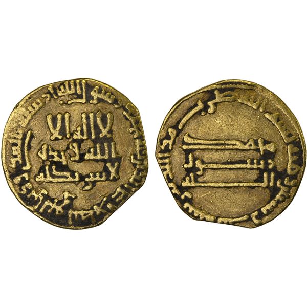 ABBASID: al-Mahdi, 775-785, AV dinar (4.07g), NM, AH163, F-VF
