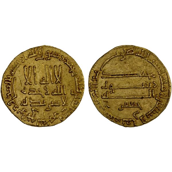 ABBASID: al-Rashid, 786-809, AV dinar (4.26g), NM (Egypt), AH178, XF-AU