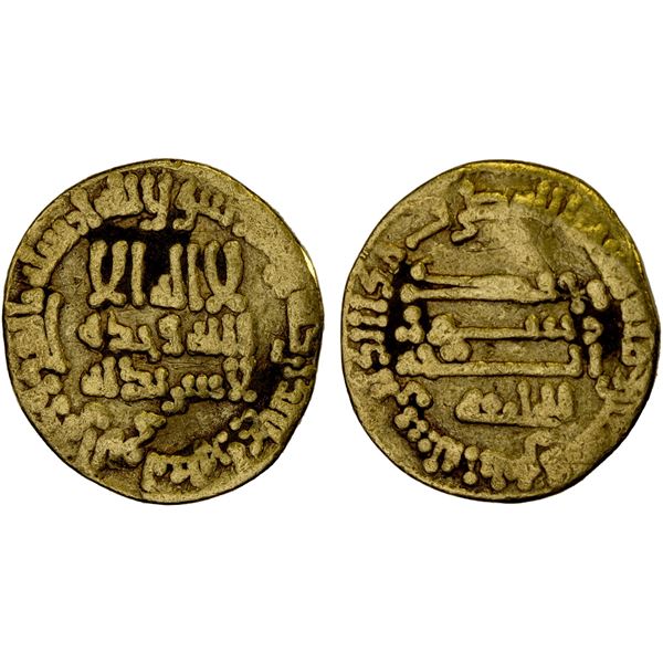 ABBASID: al-Rashid, 786-809, AU dinar (3.85g), NM (Egypt), AH192, VG