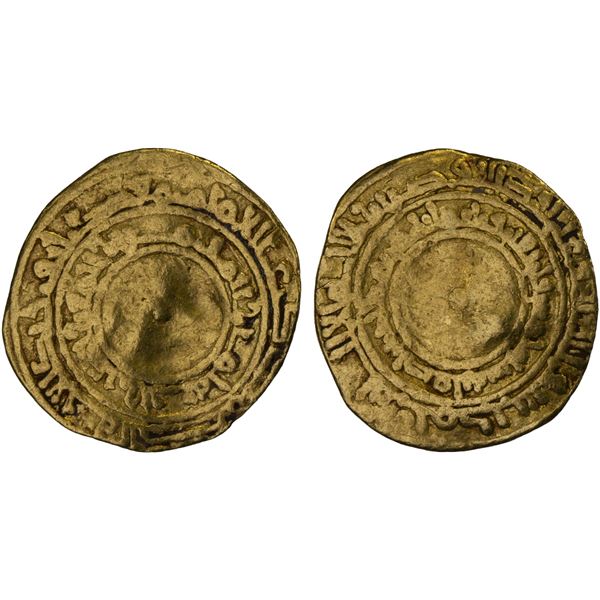 FATIMID: al-Mu'izz, 953-975, AV 1/4 dinar (0.96g), Siqilliya, AH345, Good