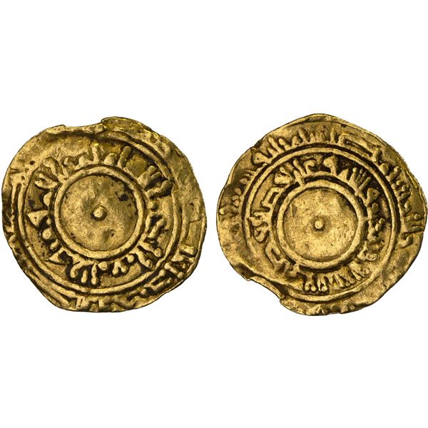 FATIMID: al-Mu'izz, 953-975, AV 1/4 dinar (0.94g), Misr, AH363, Fine
