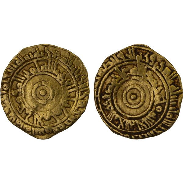 FATIMID: al-'Aziz, 975-996, AV 1/4 dinar (1.03g), al-Mahdiya, AH383, VF