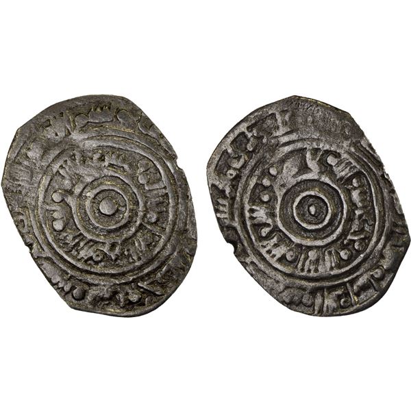 FATIMID: al-'Aziz, 975-996, AR fractional dirham (0.85g), Sabta (Ceuta), AH3(7)5, VF