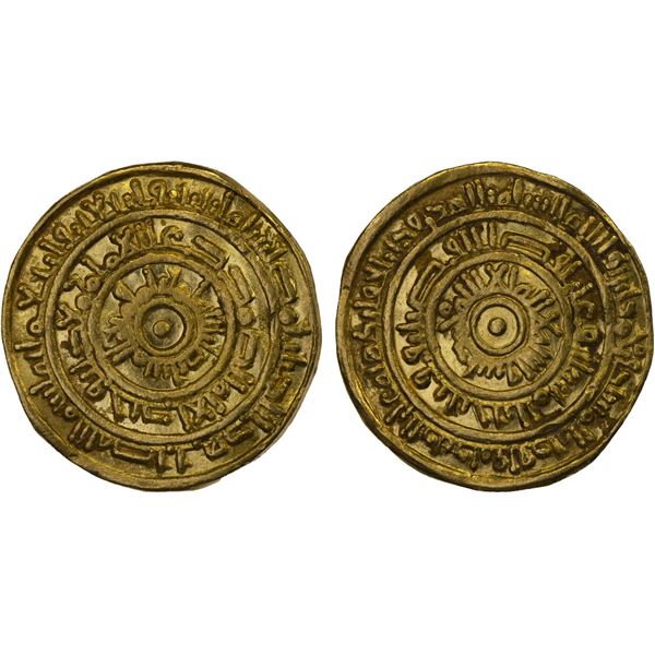 FATIMID: al-Mustansir, 1036-1094, AV broad dinar (4.05g), Misr, AH442, XF