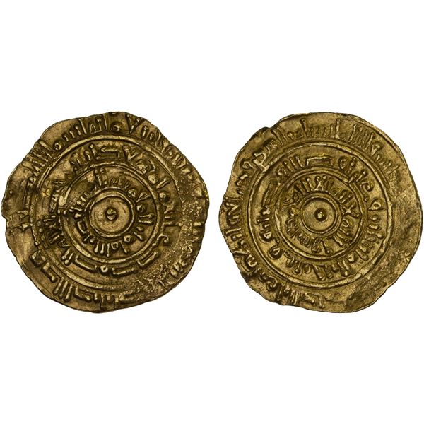 FATIMID: al-Mustansir, 1036-1094, AV dinar (2.85g), Sur, AH442, VF