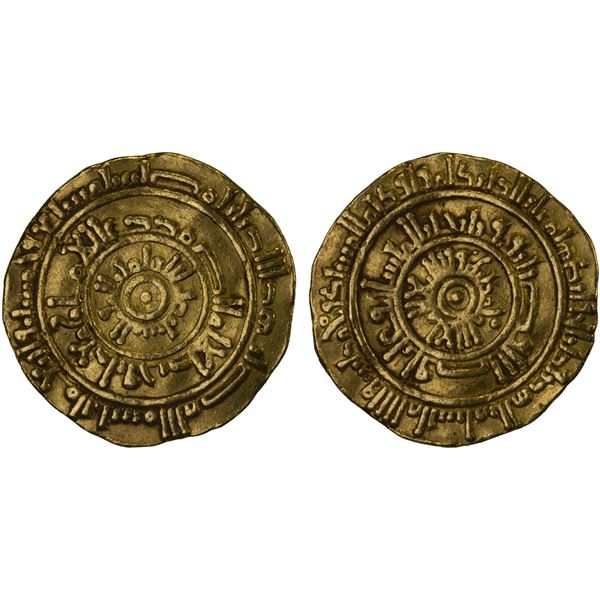FATIMID: al-Mustansir, 1036-1094, AV dinar (4.09g), Misr, AH457, VF