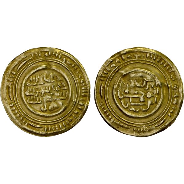 ZIYADID: al-Muzaffar b. 'Ali, 983-1044, AV dinar (2.56g), Zabid, blundered date (as almost always), 