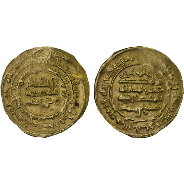 SAMANID: Nasr II, 914-943, AV dinar (3.60g), al-Muhammadiya, AH314, VF