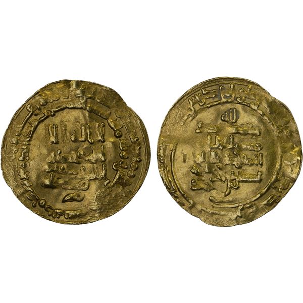 SAMANID: Nasr II, 914-943, AV dinar (2.96g), al-Muhammadiya, AH318, VF-XF