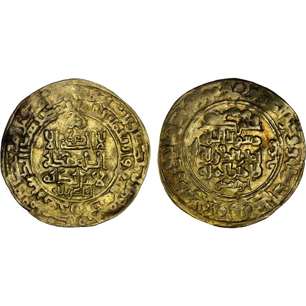 GHAZNAVID: Mahmud, 999-1030, AV dinar (3.84g), Ghazna, AH407, F-VF
