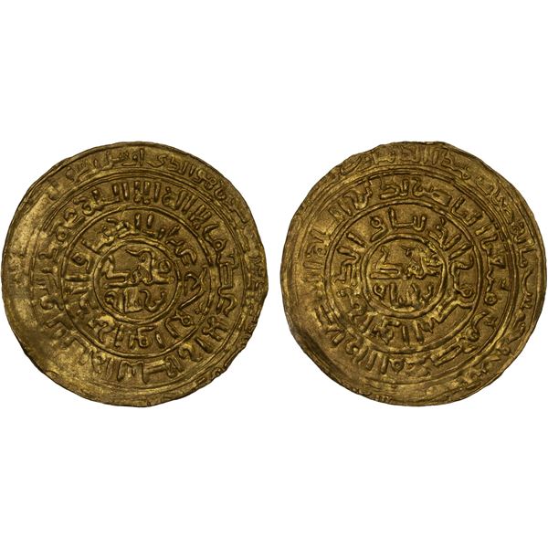 GHORID: Mu'izz al-Din Muhammad, 1171-1206, AV dinar (3.60g) (Ghazna), AH59x, AU