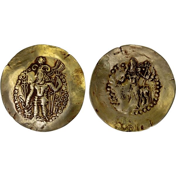 KUSHANO-SASANIAN: Peroz III, ca. 345-350+, AV dinar (7.47g), VF-XF