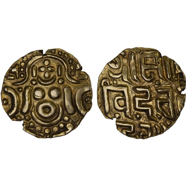 GAHADAVALAS OF KANAUJ: Govinda Chandra, ca. 1114-1154, AV 4½ masha (4.31g), XF-AU