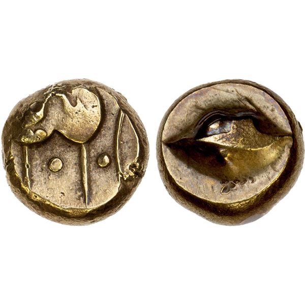 BIJAPUR: Anonymous, 17th century, AV pagoda (3.31g), XF