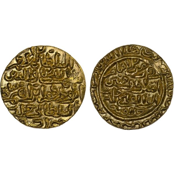 JAUNPUR: Shams al-Din Ibrahim Shah, 1402-1440, AV tanka (11.49g), NM, AH841, Unc