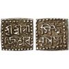 Image 1 : ASSAM: Rajesvara Simha, 1751-1769, AR square 1/8 rupee (1.46g), ND, VF-XF