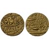 Image 1 : AWADH: Brijis Qadr, 1857-1858, AV ashrafi (10.75g), Subah Awadh, AH"1229" year "26", Choice XF