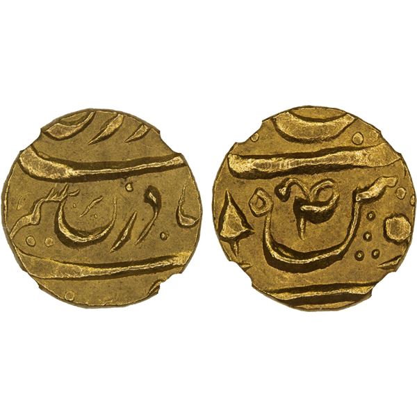 PATIALA: Bhupindar Singh, 1900-1937, AV 2/3 mohur, VS[19]58, NGC MS65