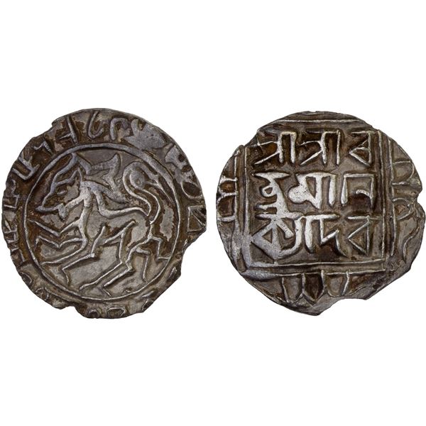 TRIPURA: Ratna Manikya, 1464-1489, AR tanka (10.18g), SE1386, VF-XF