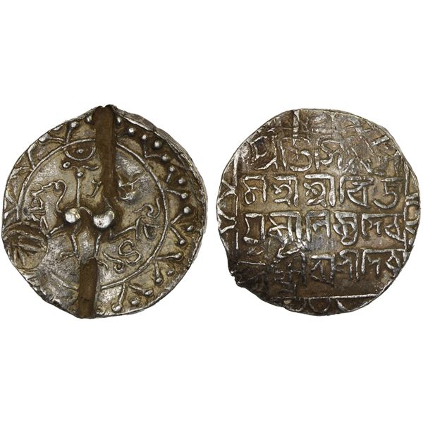 TRIPURA: Vijaya Manikya, 1532-1564, AR tanka (10.65g), SE1458, VF-XF