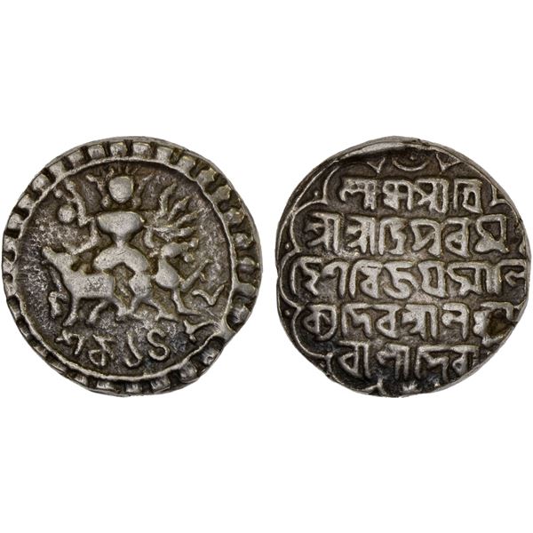 TRIPURA: Vijaya Manikya, 1532-1564, AR tanka (10.73g), SE1482, VF