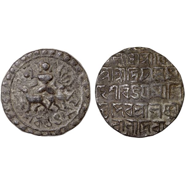 TRIPURA: Vijaya Manikya, 1532-1564, AR tanka (10.55g), SE1482, VF