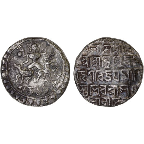 TRIPURA: Vijaya Manikya, 1532-1564, AR tanka (10.36g), SE1482, Choice VF