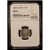 Image 2 : BRITISH INDIA: Victoria, Empress, 1876-1901, AR 1/4 rupee, 1881-C, NGC MS61