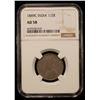 Image 2 : BRITISH INDIA: Victoria, Empress, 1876-1901, AR 1/2 rupee, 1889-C, NGC AU58