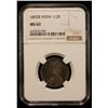 Image 2 : BRITISH INDIA: Victoria, Empress, 1876-1901, AR 1/2 rupee, 1892-B, NGC MS62