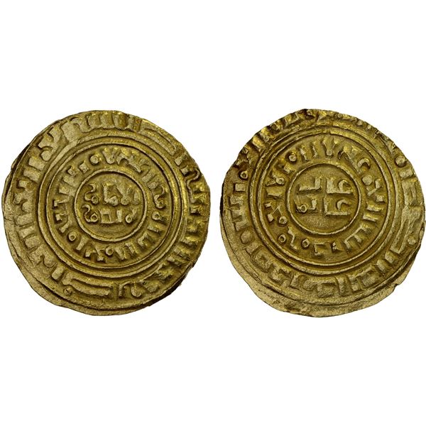 CRUSADER KINGDOMS: Kingdom of Jerusalem, late series, ca. 1200-1260, AV bezant (3.75g), VF