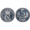 Image 1 : DENMARK: Christian X, 1912-1947, 5 øre, 1941 NS, PCGS PF65 Cameo