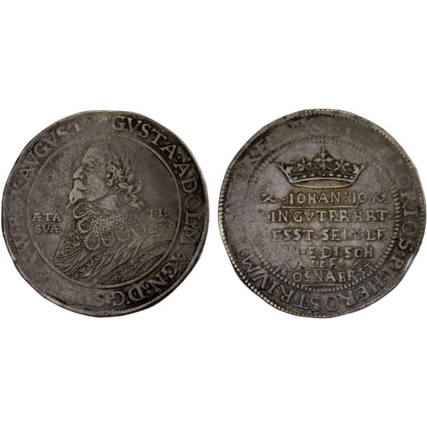 OSNABRÜCK: AR reichstaler, Osnabrück, 1633, Fine