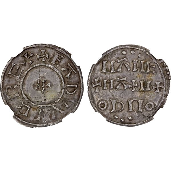 ENGLAND: Eadwig, 955-959, AR penny (0.95g), Southampton, ND, NGC AU details