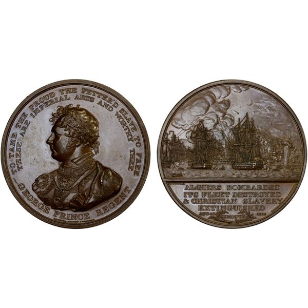 GREAT BRITAIN: AE medal (67.54g), 1816, Specimen