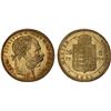 Image 1 : HUNGARY: Franz Joseph I, 1848-1916, AV 20 forint, 1885, AU