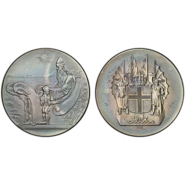 ICELAND: Christian X, 1912-1944, AR 10 kronur, 1930, PCGS MS63