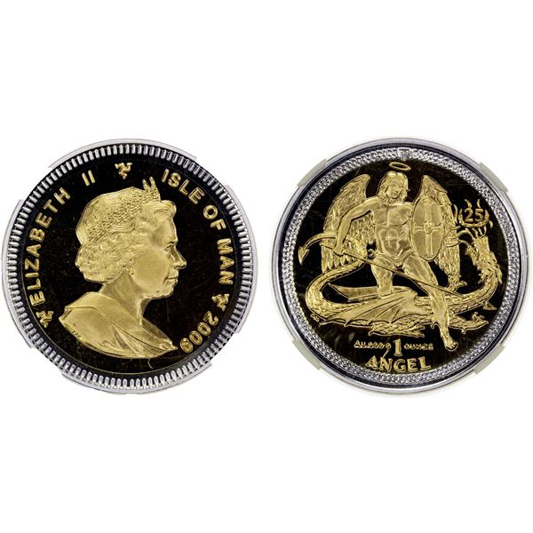 ISLE OF MAN: Elizabeth II, 1952-2022, AV angel, 2009, NGC Proof 69 Ultra Cameo