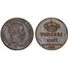 Image 1 : ITALY: NAPLES: Francesco I, 1825-1830, AE 10 tornesi, 1825, XF