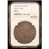 Image 2 : ITALY: PAPAL STATES: Pius VII, 1800-1823, AR scudo (26.54g), Rome, 1802 year III, NGC MS62