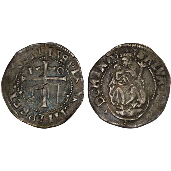 LIVONIAN ORDER: Jasper Linde and Walther von Plettenberg, 1509-1524 and 1494-1535, AR ferding (2.78g