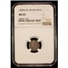 Image 2 : SPAIN: Isabel II, 1833-1868, AR real, Sevilla, 1850-S, NGC MS64