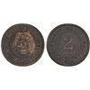 Image 1 : SOUTH AFRICA: Zuid Afrikaansche Republiek, AE 2 pence, 1874, PCGS Specimen 53