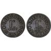 Image 1 : DANISH WEST INDIES: Giuseppe Ferrarini, AE cent token, ND, VF-XF
