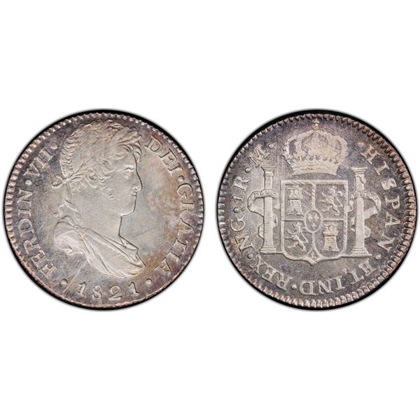 GUATEMALA: Fernando VII, 1808-1821, AE real, 1821-NG, PCGS MS63